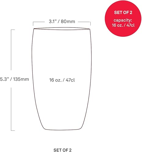 Miniatura 2 de Zafferano Perle Beverage Rojo (juego de 2)