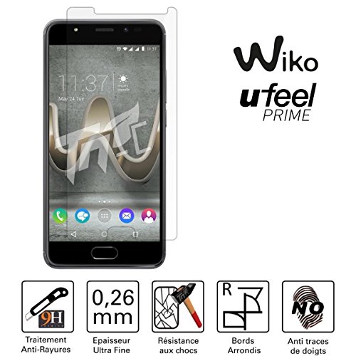 TM-Concept® Verre trempé pour Wiko U Feel Prime - Protection 0,26mm Radian 2,5D