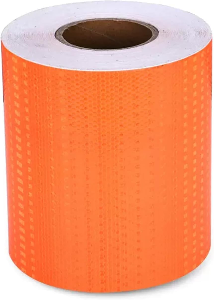 Taśma odblaskowa bezpieczeństwa Samoprzylepna Taśma Odblaskowa Wielokolorowa 20cm x 45m(Oranje)