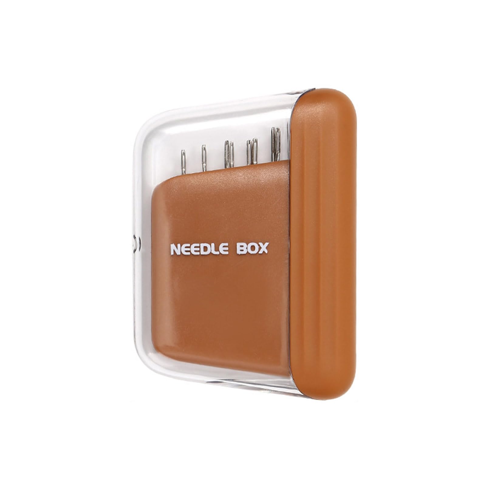 HZBB 10Pcs Sewing Needle with Needle Case for Hand Quilting Stainless Steel Large Eye Sewing Embroidery Case