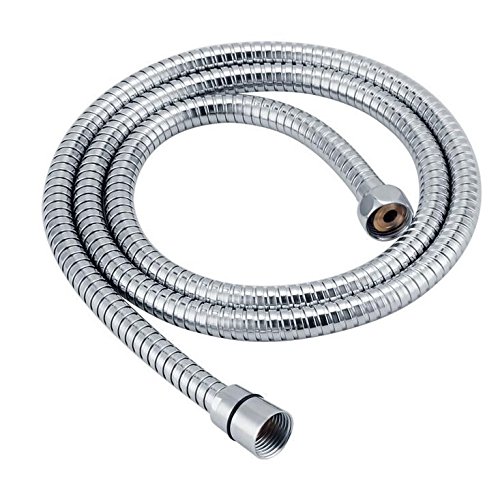 Flexo Ducha Flexo de Ducha 2.5 Metros (100 Pulgadas) Manguera de Ducha para el Baño Extra Larga Acero Inoxidable Resistente a Torcedura, Cromo Pulido.