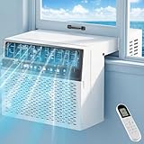 AKIRES U-Shaped Window Air Conditioner, 10,000BTU Air Conditioner Window Unit, Cools up to 450 Sq. Ft, Window AC with Cool, Fan, Dry, Sleep, Energy Saver, and Auto,6 Modes,24H Timer,Home,Office White