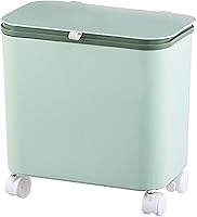Vista 1 de Contenedor de compost para cocina, contenedor de compost para cocina interior, sellado, poleas fijas, botes de basura con tapas y separadores Verde