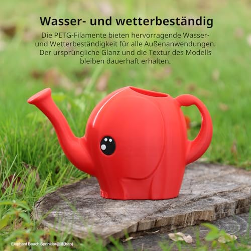 ANYCUBIC PETG Filament 1,75mm, Robustes und Langlebiges 3D Drucker Filament, Geringe Verzugneigung und hervorragende Schichthaftung, Passt für die meisten FDM Drucker, 1KG PETG Rot