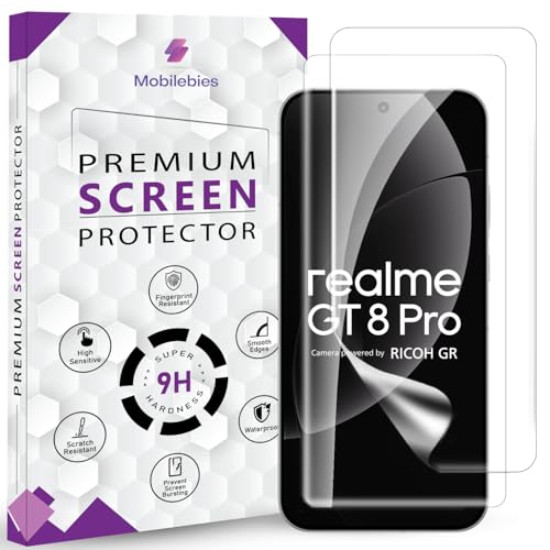 Image of 2 Pack Unbreakable Membrane Screen Protector Guard Compatible For Realme GT 8 Pro 5G, 6.79 Inch | Hydrogel Membrane Ultra Smooth Touch, fingerprint working with installation kit and guide