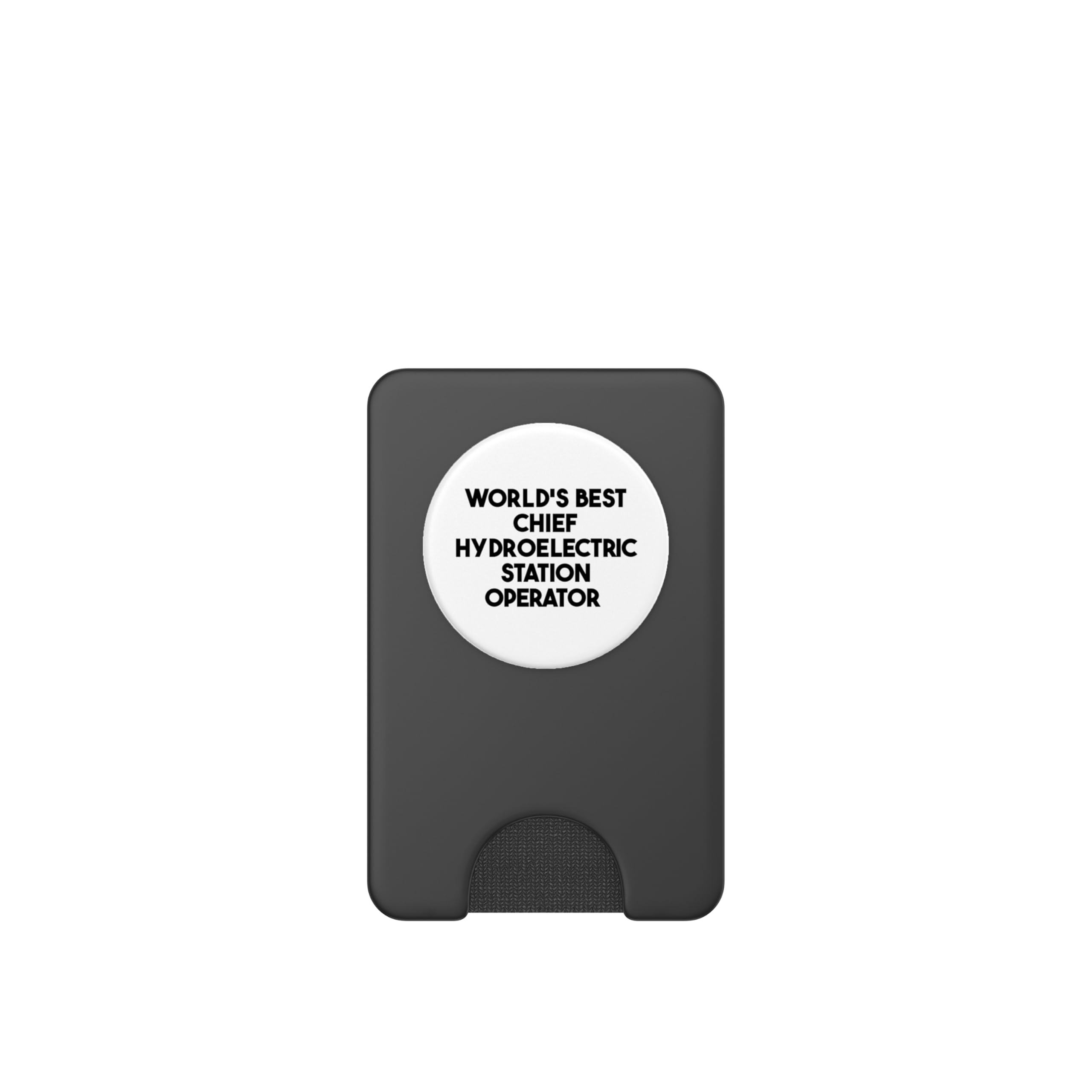 World's Best Chief Hydroelectric Station Operator PopSockets PopWallet for MagSafe, Black - Image 2