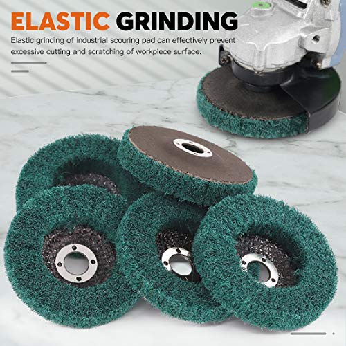Disque de polissage nylon grain 180 meuleuse d angle 102mm abrasif finition
