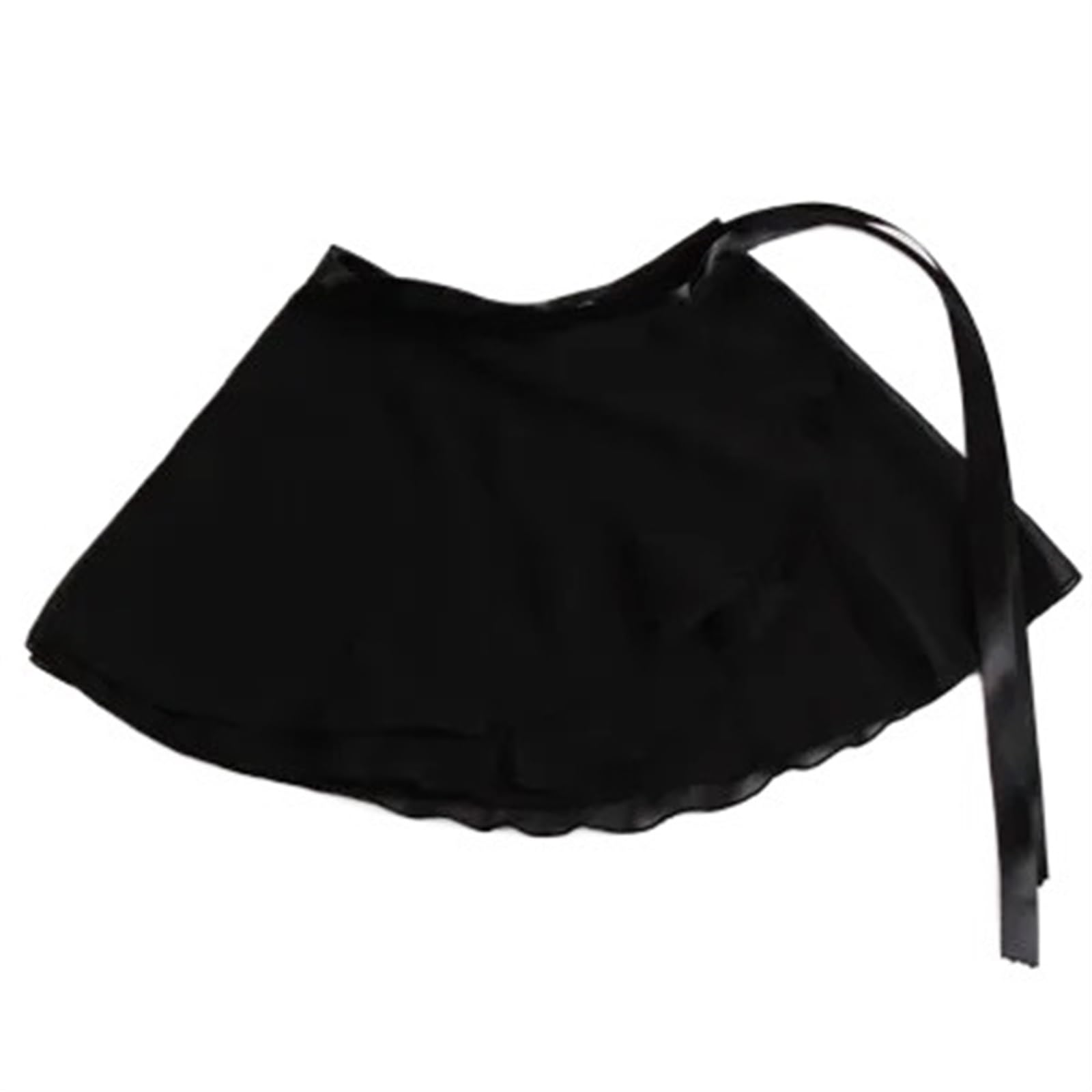 L6NqIAG 15 Colors Available Children Kid Girl Chiffon Ballet Tutu Dance Costume Skirt Skate Wrap Scarf Ballet Tutu Dress Chiffon Dance Skirts(Black,Fit for 95cm)