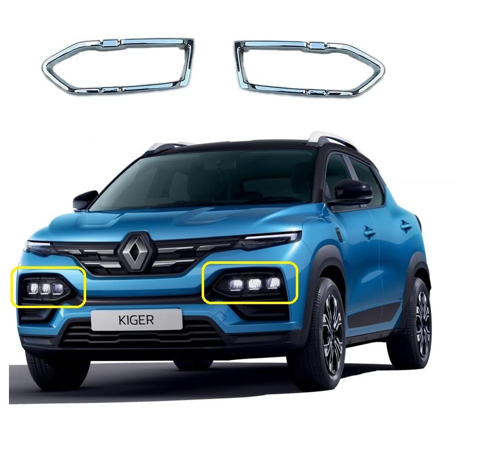 Image of Car Chrome Combo Exterior Accessories Kit For Renault Kiger - Adult