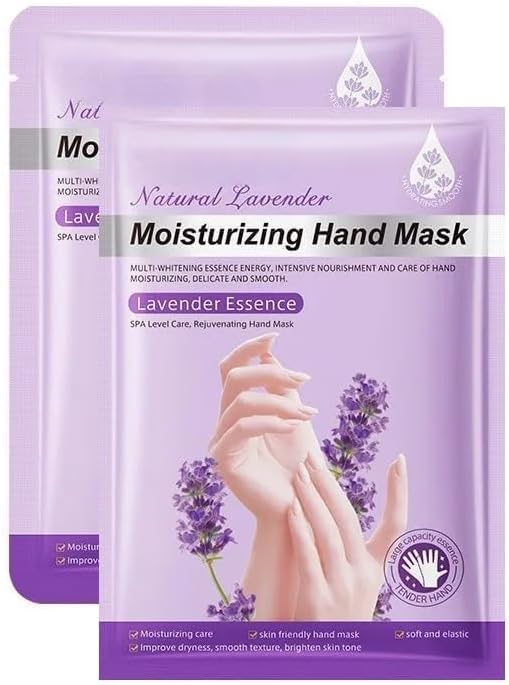 Hand Treatment Gift for Women Moisturising Gloves Hand Care Gloves Refreshing Hand Care Enjoy Baby Soft Smooth Lavender (1)