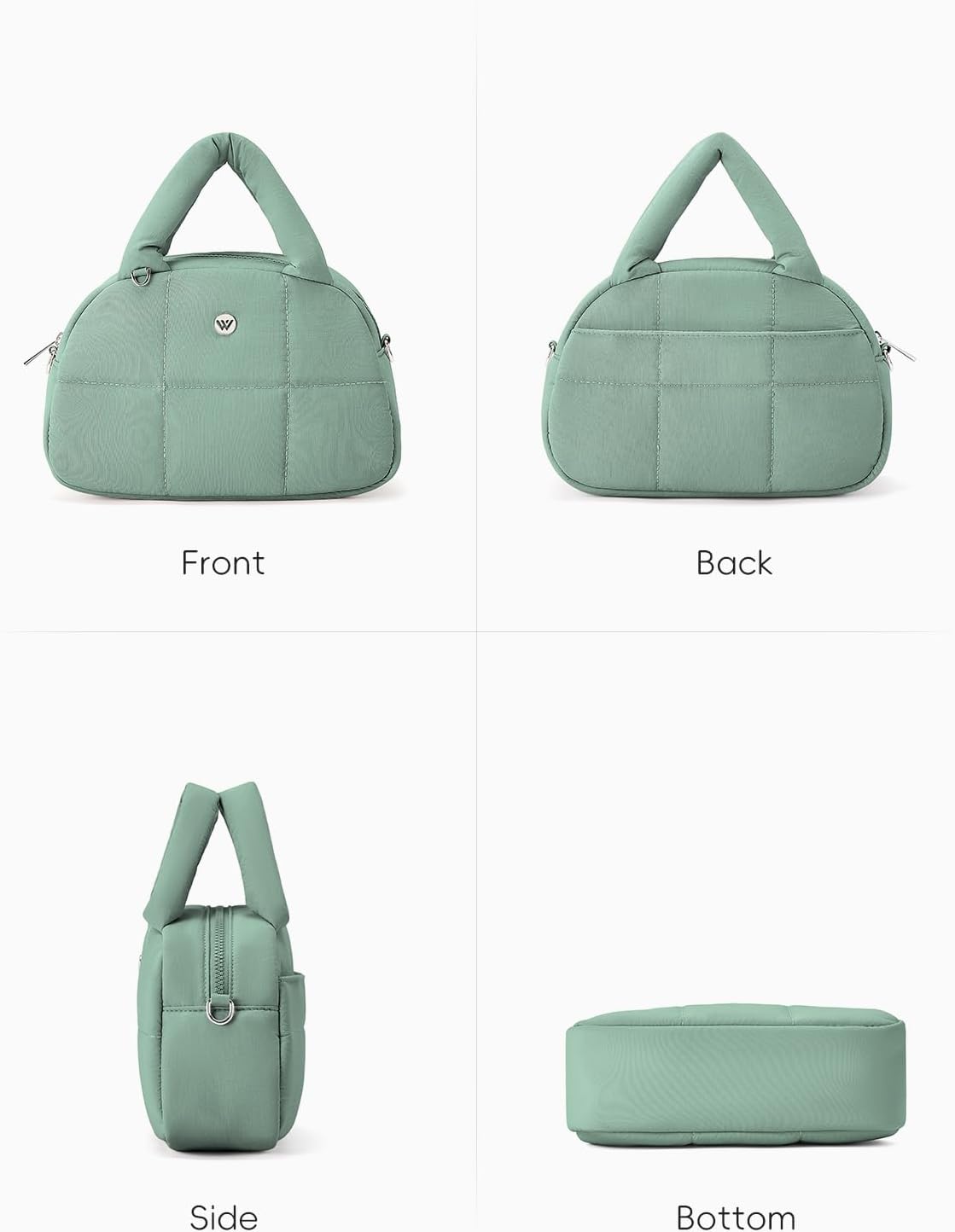 WESTBRONCO Small Puffer Crossbody Bags for Women Puffy Nylon Shoulder Bag Womens Quilted Handbags with Chain Strap for Daily - Image 5