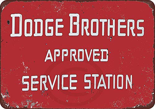 MAIYUAN Plaque en métal en aluminium approuvée pour garage, café, bar, maison, station service Dodge Brothers, 20,3 x 30,5 cm (M4075)