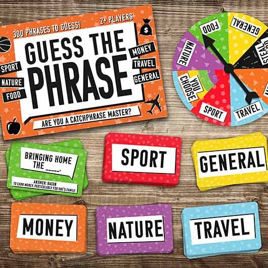 Gift Republic Guess the Phrase Board Game Catchphrase Trivia Questions Friends and Family Travel Game, Multi Coloured - Image 3
