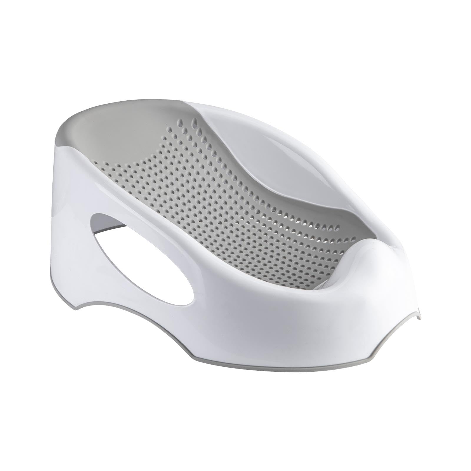 simpa Baby Soft Touch Bath Support - Ergonomic Design, Safe, Comfortable, Non-Slip Newborn Baby Bathing Assist Aid - Grey