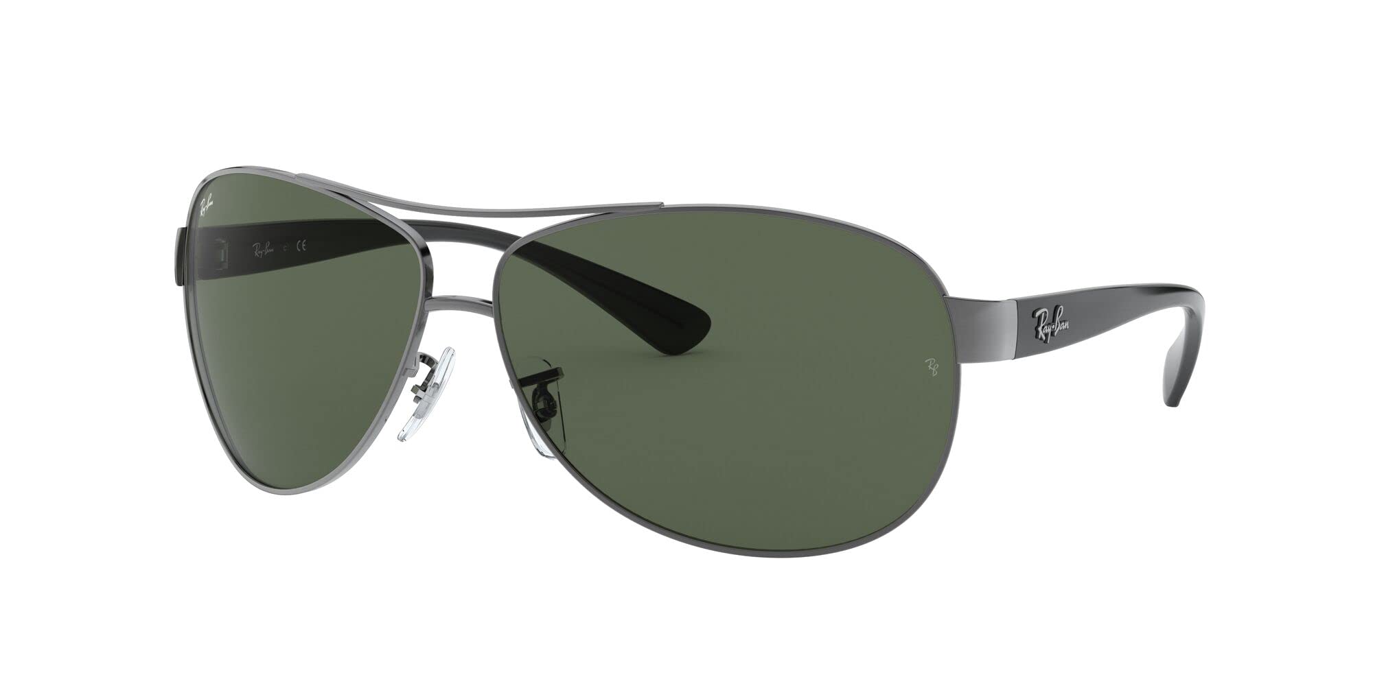 Ray-Ban Aviator Occhiali da Sole, Grigio (Gunmetal), 63 Uomo