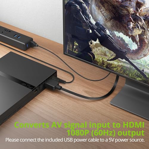 Image of LiNKFOR PS2 to HDMI Converter for PS2 PS1, 4:3 16:9 Ratio Switch