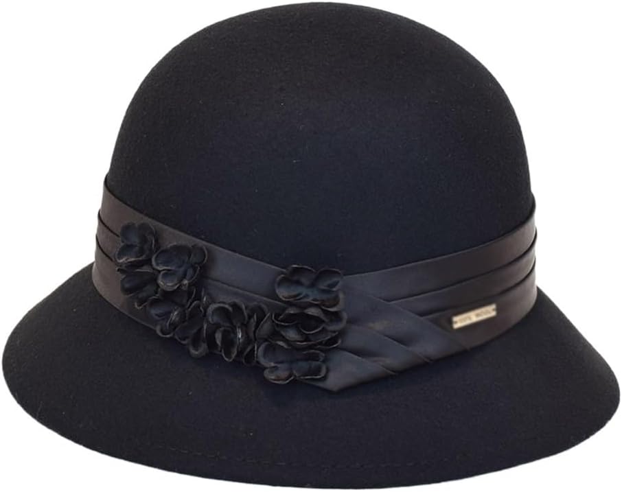 Autumn and Winter Hats: Women's Shopping Outages, Warm, Wide Eaves, Round Top, Pot Hat, Felt