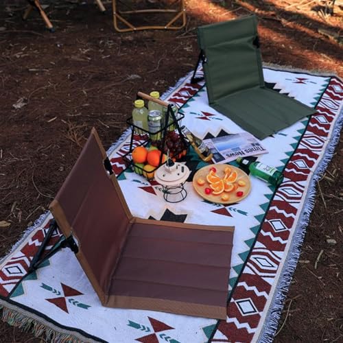 Dossier plage portable et chaise de loisirs pliante marron