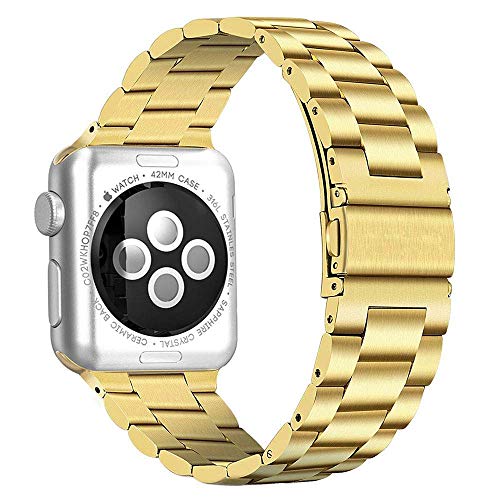 PUGO TOP Stainless Steel Band Compatible with Apple Watch Ultra 3-1(49mm)& Series 11-1 SE3-1(46/45/44/42/41/40/38mm) - Image 3