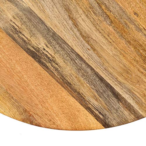 Mesa alta de bar diseño industrial con madera maciza regulable 75 cm 8