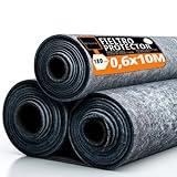 OFITURIA Fieltro Protector de Suelo 60 cm x 10 m, 180 g/m², Pack 3 uds, Ideal para Proteger Suelos en Pintura, reformas, Obras y mudanzas (60cmx10m, 3 uds)