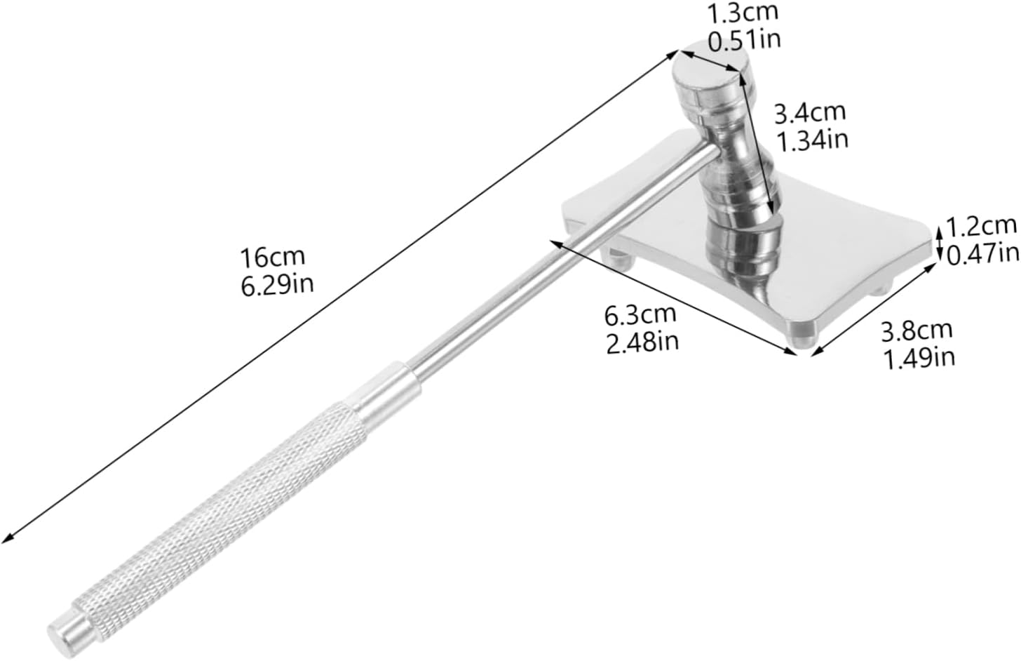 jojofuny 1set Jewelry Stamping Hammer Tool Dual- Design for Jewelry Making and Metalwork Comfortable Grip Space-Saving Kit