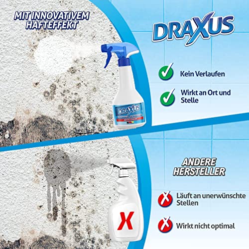 DRAXUS Profi Schimmelentferner mit innovativem Hafteffekt I Extra starkes Schimmelspray für Wand, Bad, Silikonfugen… – Bild 5