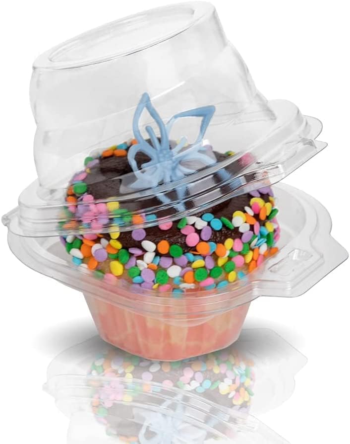 True 7 [75 Pcs] Individual Cupcake Containers Disposable