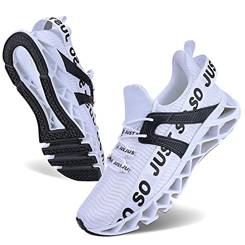 WONESION Mens Breathable Casual Walking Sneakers Blade Sport Outdoor Shoes