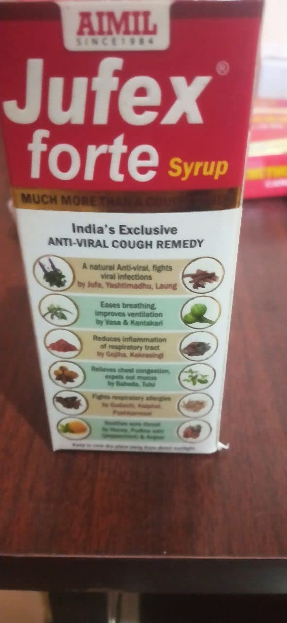 Buy AIMIL Jufex Forte Syrup 100ml Ayurvedic Herbal Syrup for Tough