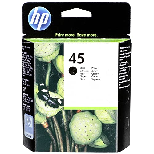 Cartouche d'encre noire 45 pour imprimante vintage Apple et HP 51645AE