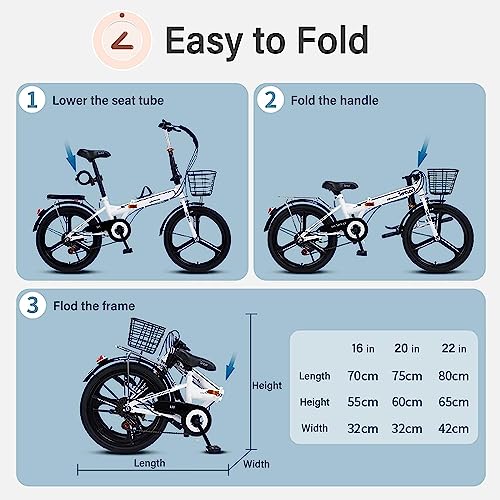 Bicicleta plegable con altura ajustable para evitar dolor de espalda 6