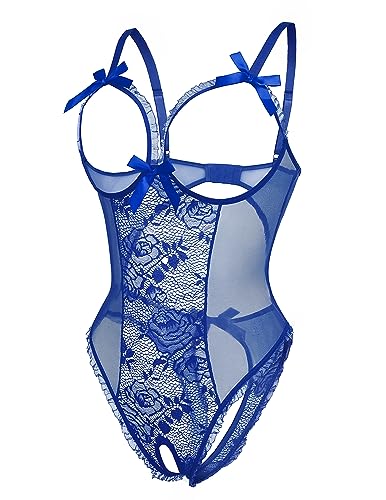 Image of Avidlove Women One Piece Lingerie Sexy Lace Babydoll Mini Bodysuit