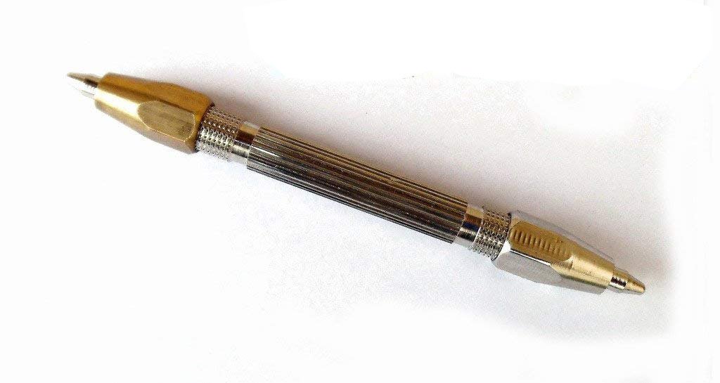 Cure18 Acupressure Health Care System Sujok Acupressure Probe Powerful Magnetic Metal Dismantable Diagnostic 2 In 1 Jimmy Silver and Brass