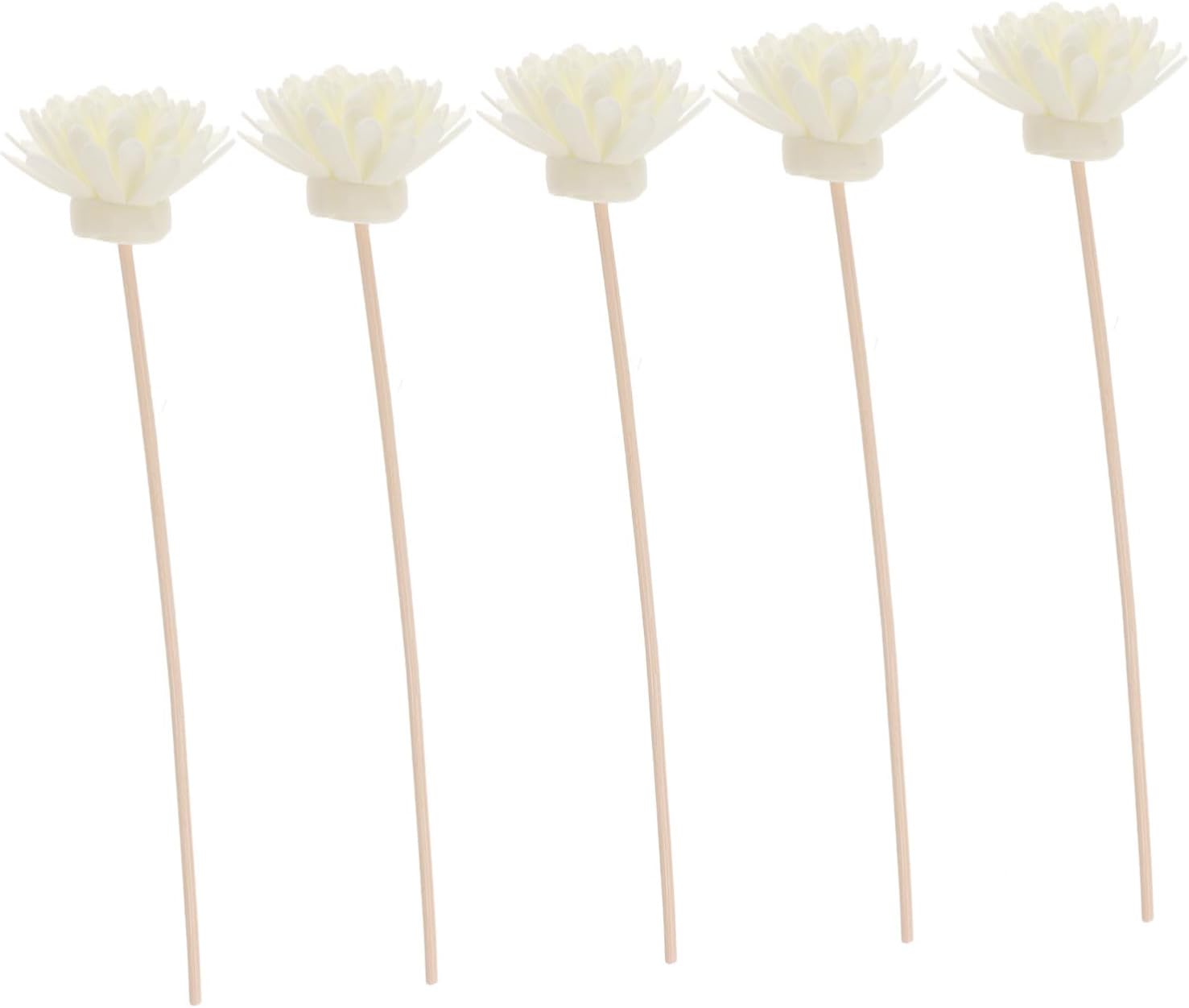 Garneck DIY Essential Oil Diffuser Sticks 5 Pack Chrysanthemum Scented Rattan Sticks Replacement Aroma Diffuser Sticks for Home