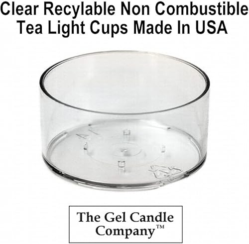 Miniatura 4 de Paquete de 4 velas de té sin perfume de color verde Kelly a base de hasta 8 horas cada vela de té para el hogar o eventos especiales The Gel Candle