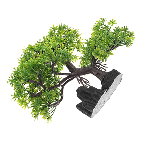 BESPORTBLE 水族館の造園 水槽の装飾 大きな水族館の装飾 水槽の植物 水族館の植物の餌 空気 池 水槽セパレーター 水族館マット 戦車 キット フィーダ 魚 水族館の掃除機 たる プラスチック