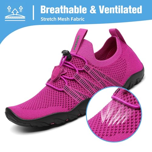 Image of Mishansha Water Shoes for Women Men, Quick-Dry Barefoot Swim Shoes with Drainage Holes, Lightweight Aqua Shoe for Beach Pool River Boating Yoga Walking