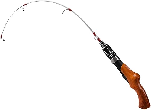 Caña de pescar en hielo Caña giratoria portátil ligera caña de pescar en hielo Equipo de pesca en hielo de invierno para trucha lucioperca perca