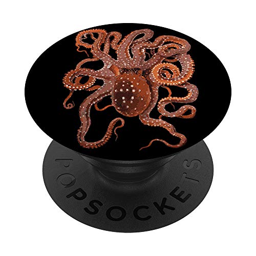 Octopus Pop Socket Sea Life Diver Black
