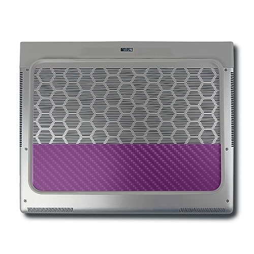 Image of MightySkins Carbon Fiber Skin Compatible with Alienware X16 R1 (2023) Full Wrap Kit - Solid Purple | Protective, Durable Textured Carbon Fiber Finish | Easy to Apply & Change Styles | Made in The USA
