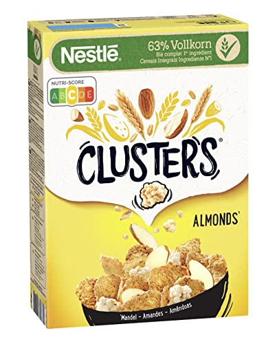 Nestlé Clusters Mandel, Cerealien für ein leckeres Frühstück mit knackigen Mandelblättchen, 1er Pack (1x325g)