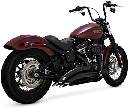 EXHAUST VANCE & HINES BIG RADIUS 2-2 BLACK X HARLEY DAVIDSON SOFTAIL STREET BOB, LOW RIDER, SLIM, FAT BOB, DELUXE 2018