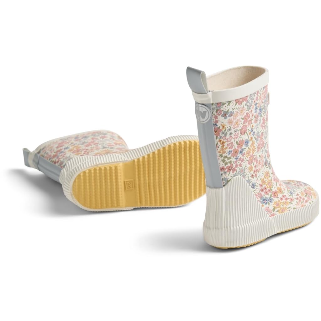 Wheat Mädchen Gummistiefel Welly – Wasserdichte Kinderstiefel aus Naturkautschuk mit hohem Schaft, reflektierendem Logo und komfortablem recyceltem Futter