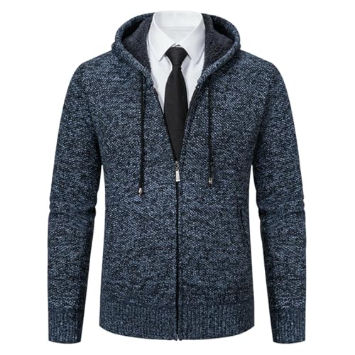 Chaqueta de punto con capucha de hombre para abrigarse del viento otoñal