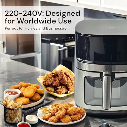 Friteuse à air 1500W Royal Swiss avec 8 programmes de cuisson tactiles - 6