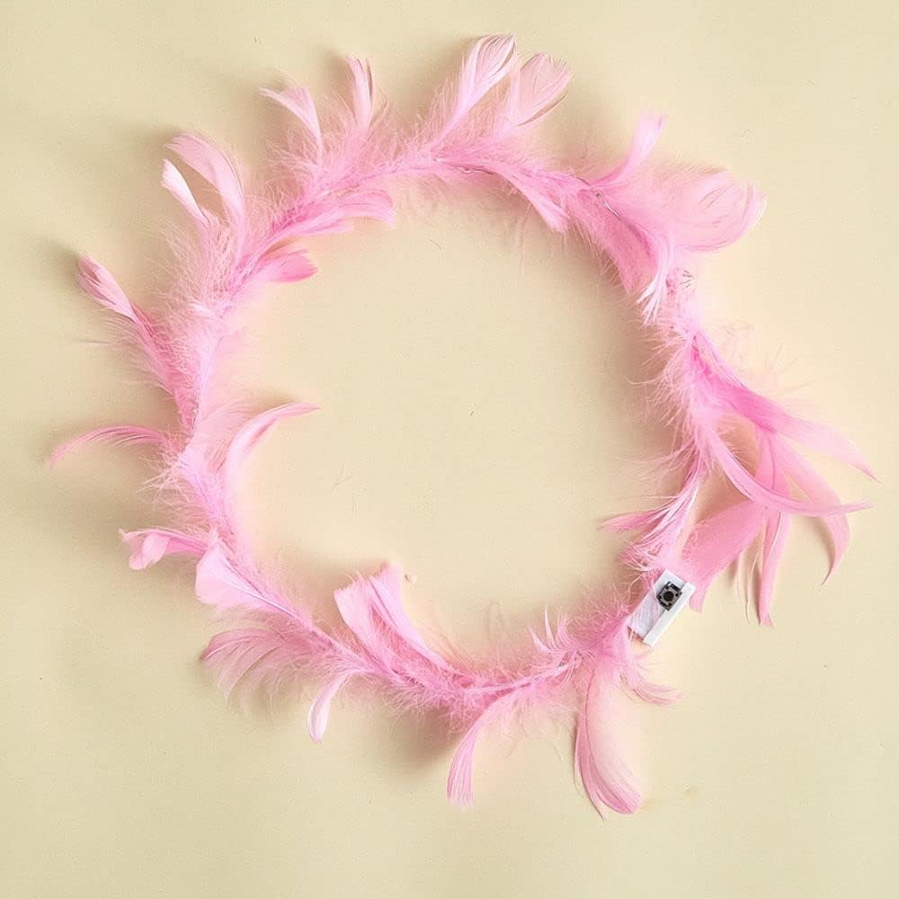 PRP Creation Pink Feather Crown Tiara Light Up Headbands LED Feather Hairband Luminous Headdress with 3 Flashing Modes for Kids and Adults (Pack Of 1) (B0D17RV61G) Amazon Price History, Amazon Price Tracker