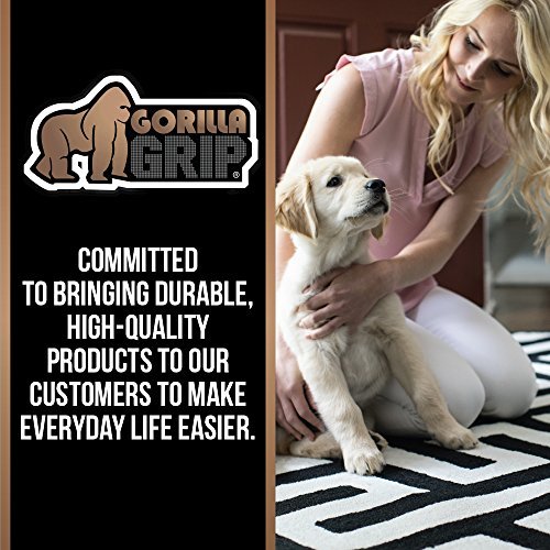 Gorilla Grip Felt and Natural Rubber Stay in Place Slip Resistant Rug Pad, 1/4” Thick, 7x9.8 FT Protective Padding for Under Area Rugs, Cushioned Gripper Pads, Carpet Hardwood Floors Protection