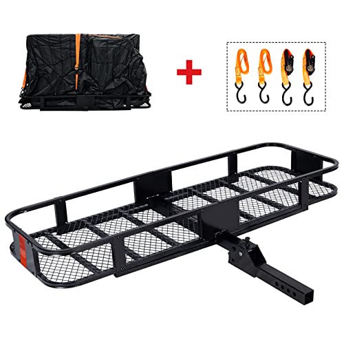 Polar Aurora Folding Hitch Mount Cargo Carrier #TOP20