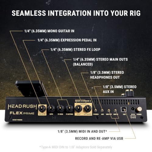 Image of HeadRush Flex Prime Electric Guitar Multi-Effects Pedal